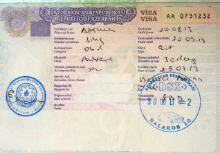 Vizos į Azerbaidžaną pavyzdys